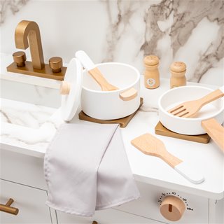 Kitchenette - white with marble print